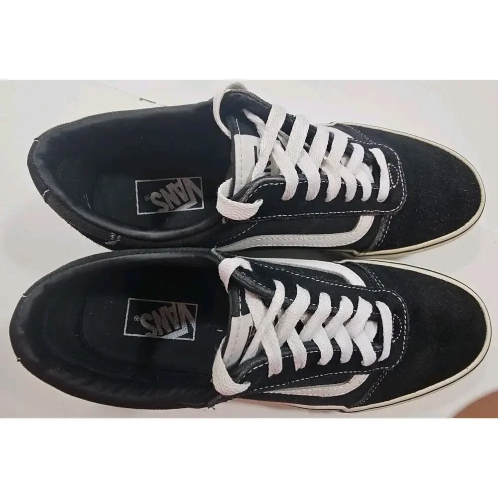 Vans Old Skool Classic Skate Shows Black & White Mens 9.5 Womens 11 Unisex Retro - Picture 14 of 16